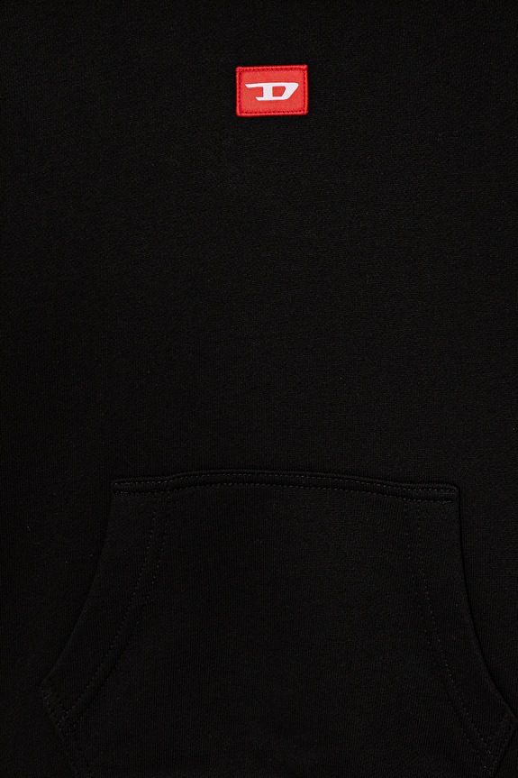 Băieți Diesel hanorac de bumbac pentru copii SXGINHOOD OVER SWEAT-SHIRT J02502 negru