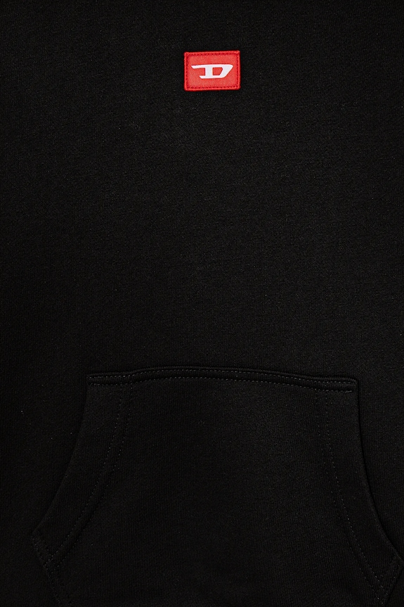 Băieți Diesel hanorac de bumbac pentru copii SXGINHOOD OVER SWEAT-SHIRT J02502 negru
