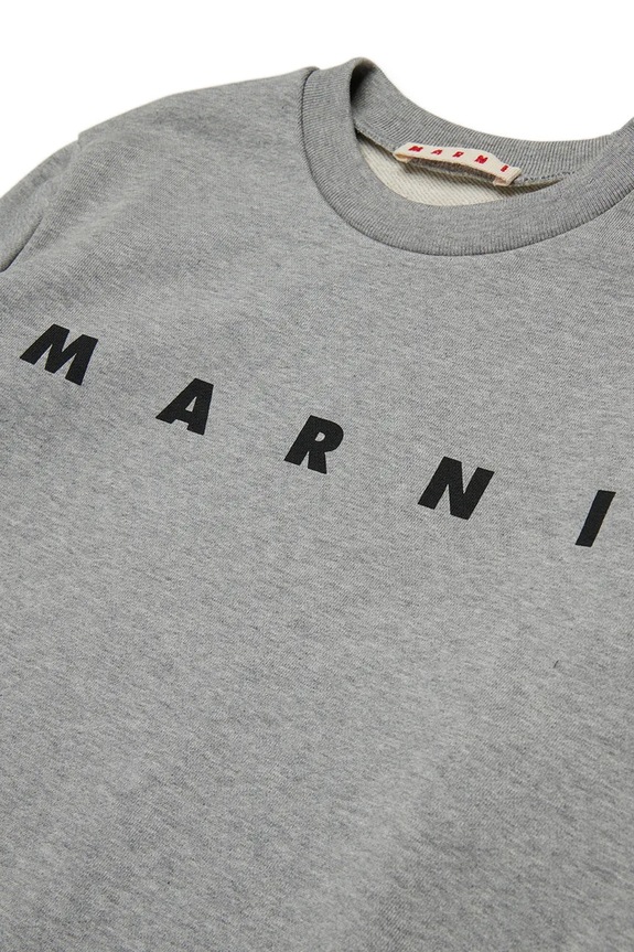 Marni gyerek melegítőfelső pamutból MS340U SWEAT-SHIRT szürke M01612