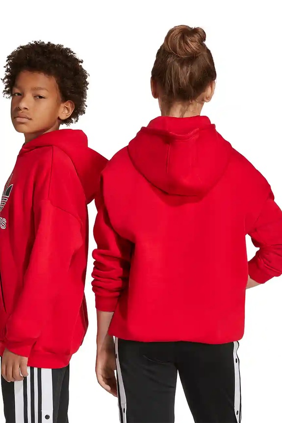 adidas Originals bluza dziecięca JV8652 czerwony