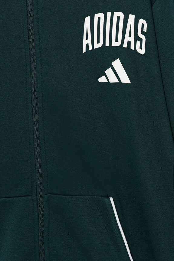 Detská mikina adidas zelená JW2389