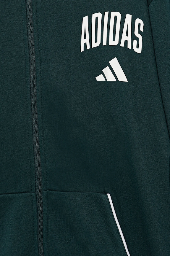 Detská mikina adidas zelená JW2389