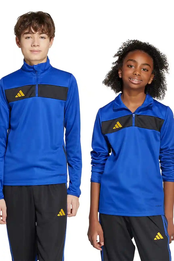 Otroški pulover adidas Performance Našitek modra JW4607