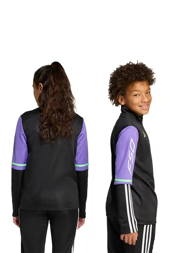 Detská mikina adidas Performance JY5965 čierna