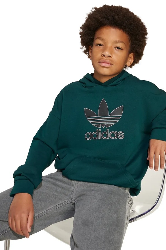 adidas Originals hanorac de bumbac pentru copii JV8640