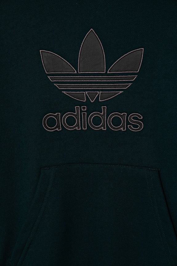 adidas Originals hanorac de bumbac pentru copii verde JV8640