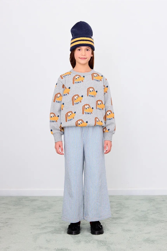 Tinycottons hanorac de bumbac pentru copii DOGS SWEATSHIRT gri AW25.067