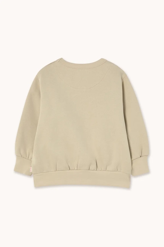 Момче Детски памучен суичър Tinycottons TINY DOG GRAPHIC SWEATSHIRT AW25.289 бежов
