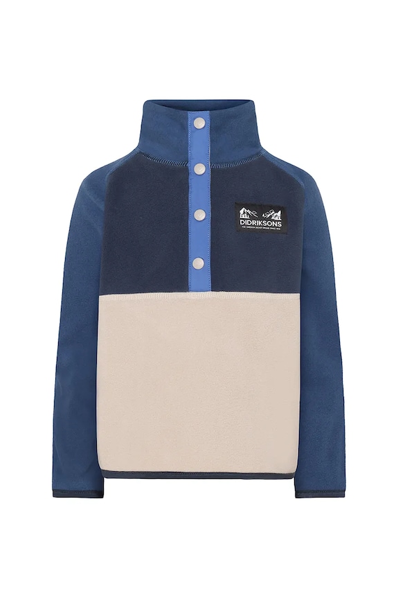 Didriksons felpa MONTE KIDS HALF BU 4 505590.9BYA blu AW25