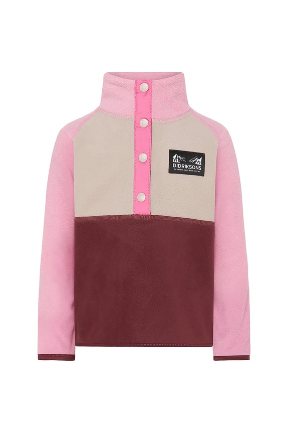 Кофта Didriksons MONTE KIDS HALF BU 4 505590.9BYA бордо AW25