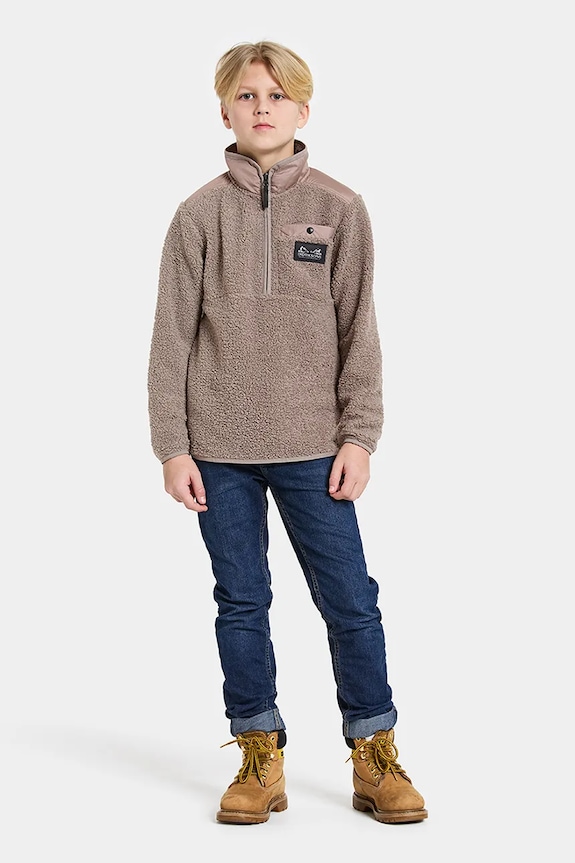 Кофта Didriksons EXA KIDS HALF Z коричневий 505638.9BYA