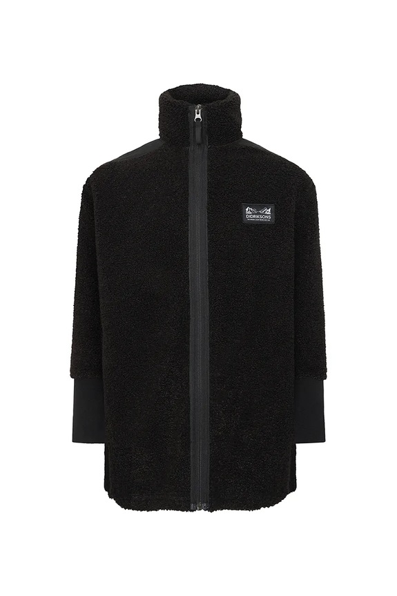 Didriksons bluza dziecięca AMPERE KIDS FZ L 505678.9BYA czarny AW25