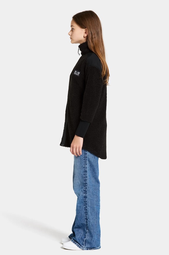 Didriksons bluza dziecięca AMPERE KIDS FZ L 505678.9BYA czarny