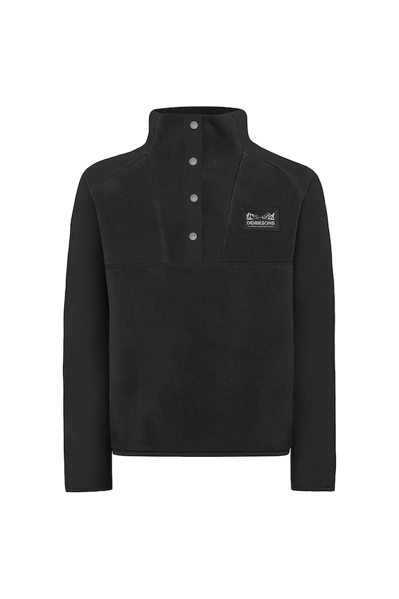 Dětská mikina Didriksons YOKTO K 1/2 BTN 2 505780.9BYA černá AW25