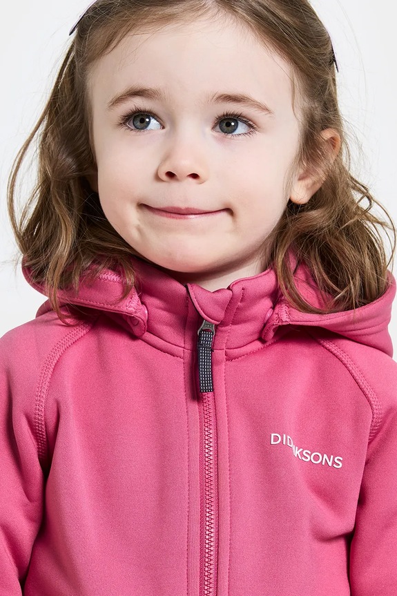 Кофта Didriksons SILJAN KIDS FZ 505900.9BYA рожевий