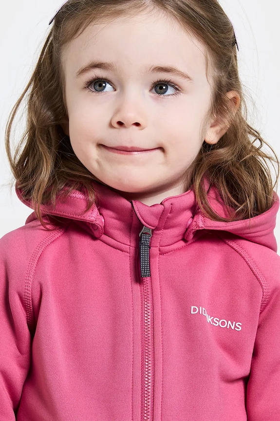 Кофта Didriksons SILJAN KIDS FZ 505900.9BYA рожевий