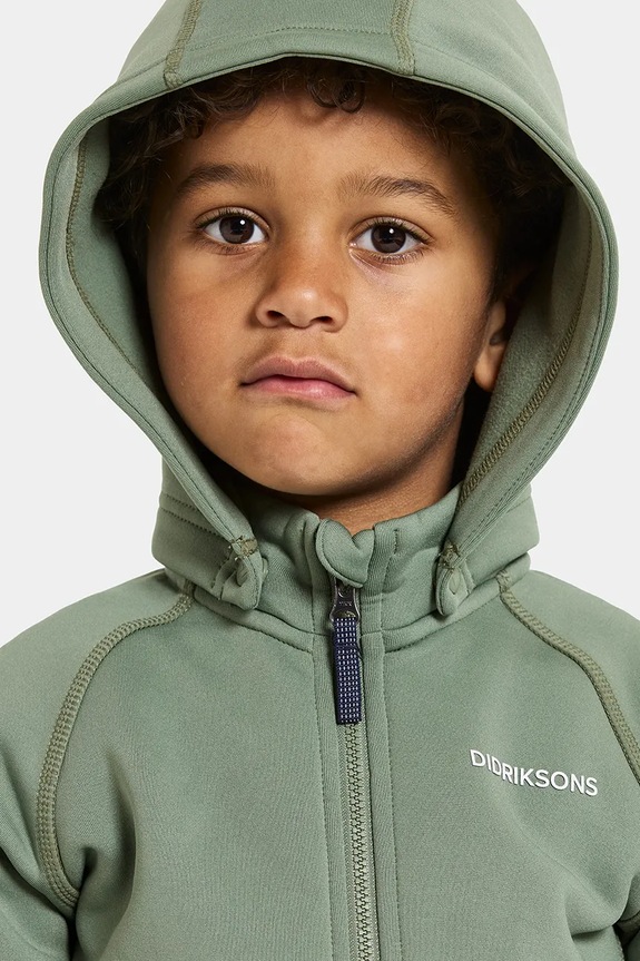 Mikina Didriksons SILJAN KIDS FZ 505900.9BYA zelená