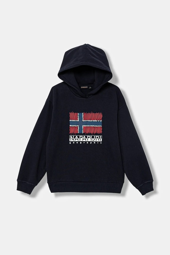 Napapijri bluza B-ADIGE z kapturem granatowy NP0A88ZX1761.134.172