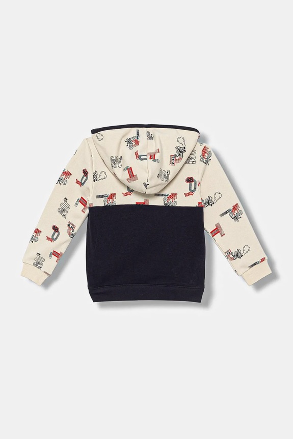 Παιδική μπλούζα Puma LITTLE RUNNERS Half-Zip Hoodie PS 688478. μπεζ AW25