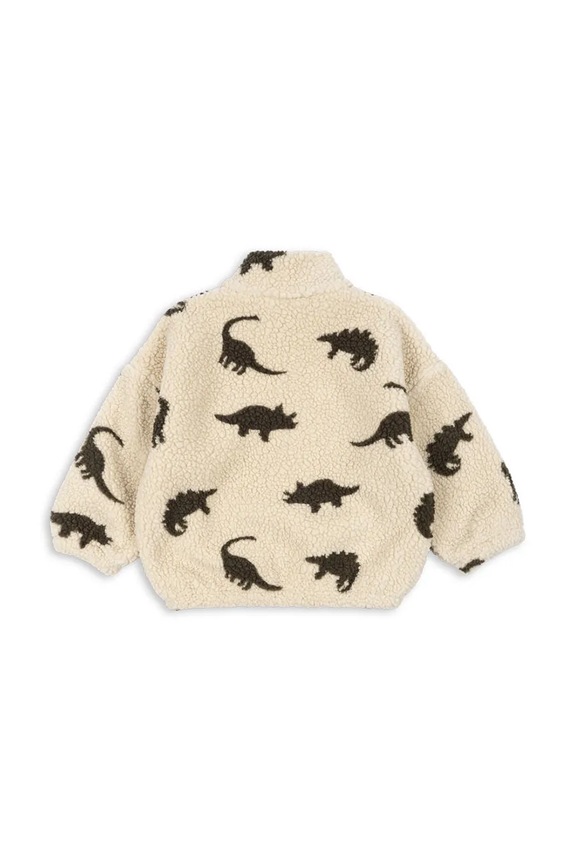Konges Sløjd bluza polarowa dziecięca JODY TEDDY HALF ZIP GRS KS104067.9BYA beżowy AW25