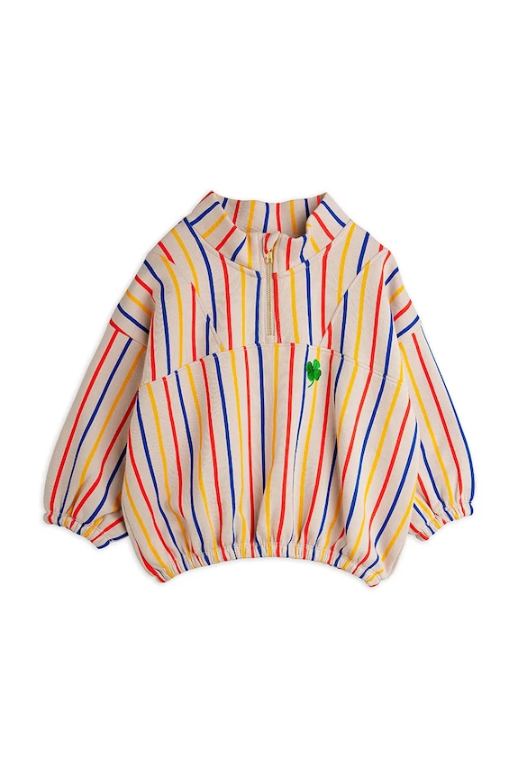 Detská bavlnená mikina Mini Rodini Clover 25720144 béžová AW25