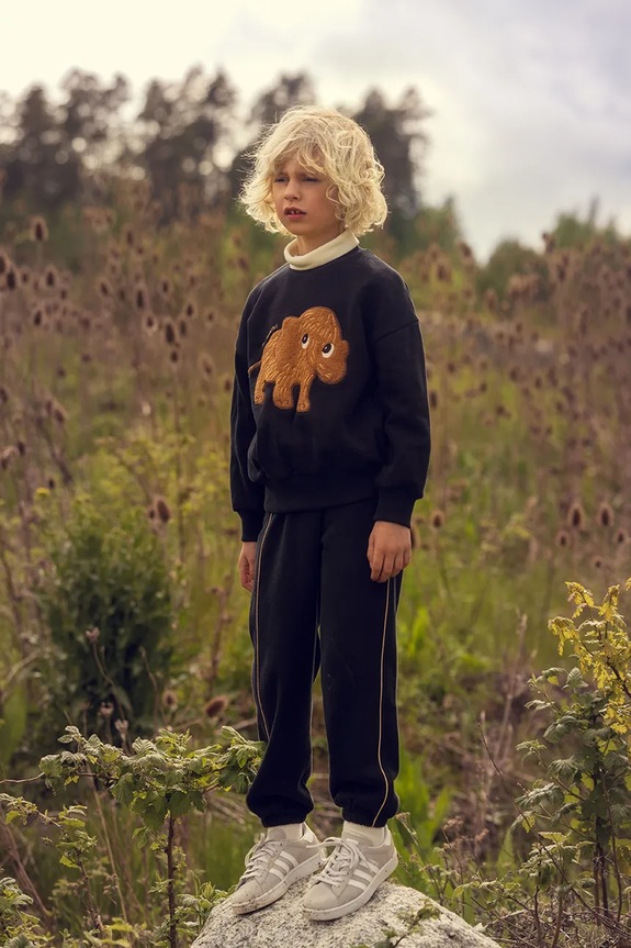 Mini Rodini hanorac de bumbac pentru copii Mammoth 25720147