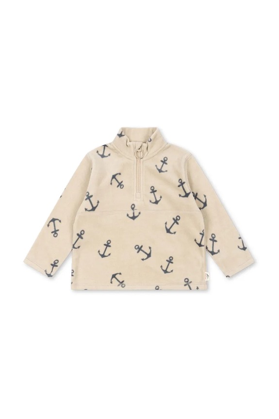 Konges Sløjd gyerek felső TAVI FLEECE SWEATSHIRT GRS KS103542.9BYA bézs AW25