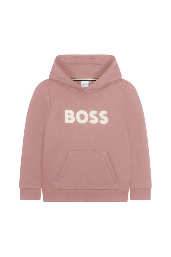 Detská mikina BOSS J52351.126.150 oranžová AW25