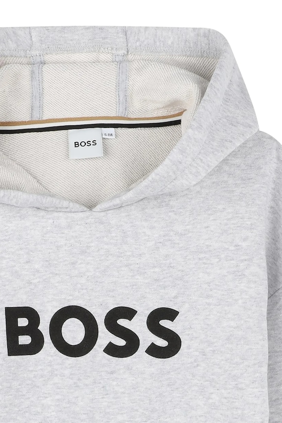 Chlapec Detská mikina BOSS J52351.126.150 sivá