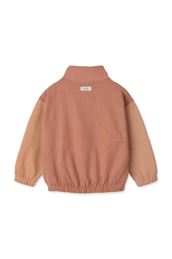 Chłopiec Liewood bluza bawełniana dziecięca Cassius Zip-up Sweatshirt LW20080.9BYA pomarańczowy