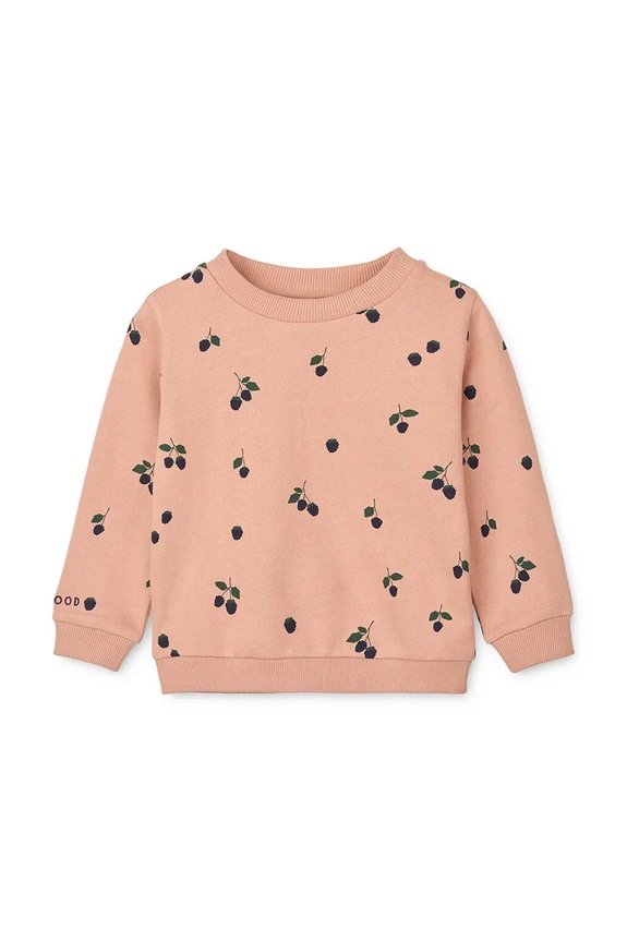 Liewood hanorac de bumbac pentru copii Thora Printed Sweatshirt LW20357.9BYA portocaliu AW25