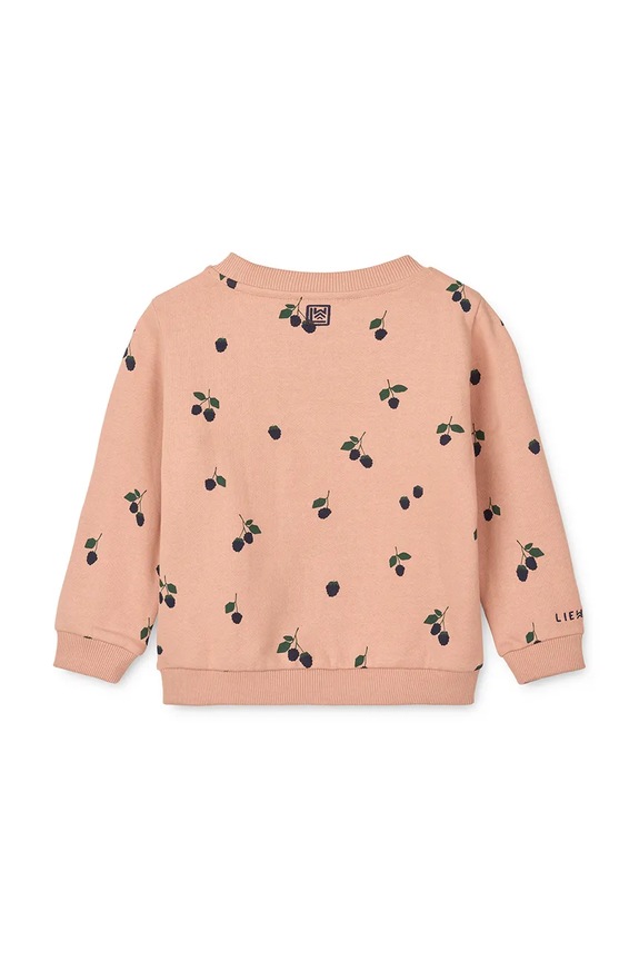 Băieți Liewood hanorac de bumbac pentru copii Thora Printed Sweatshirt LW20357.9BYA portocaliu