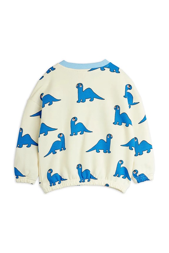 Mini Rodini bluza bawełniana dziecięca Dino 25720114 biały AW25