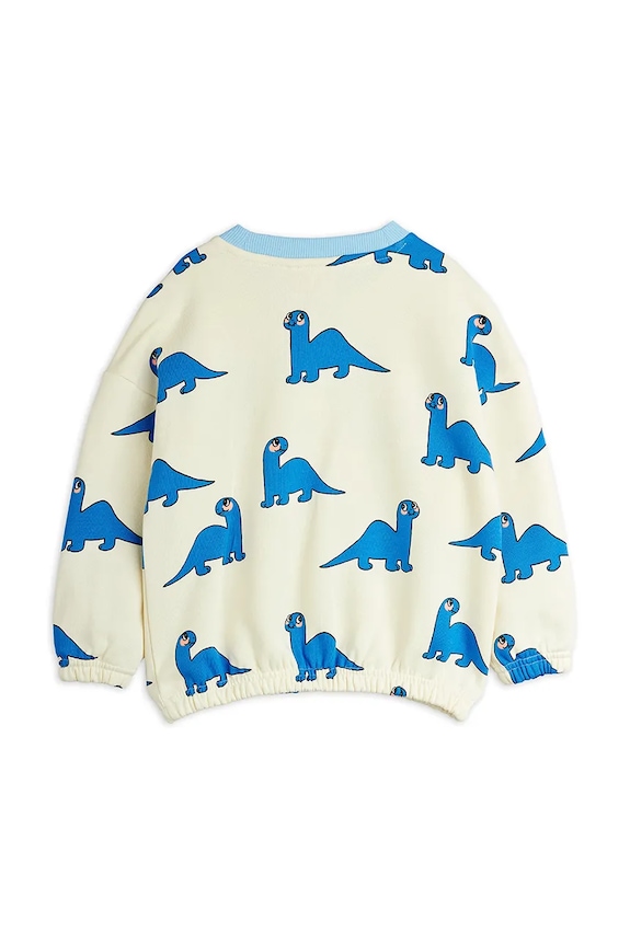 Mini Rodini bluza bawełniana dziecięca Dino 25720114 biały AW25