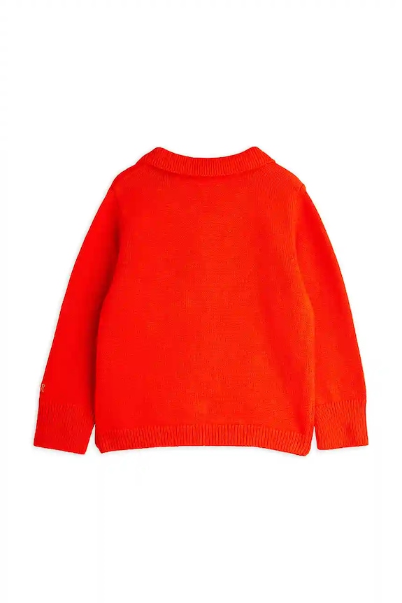 Αγορίστικα Παιδικό πουλόβερ με προσθήκη μαλλιού Mini Rodini 25720125 κόκκινο