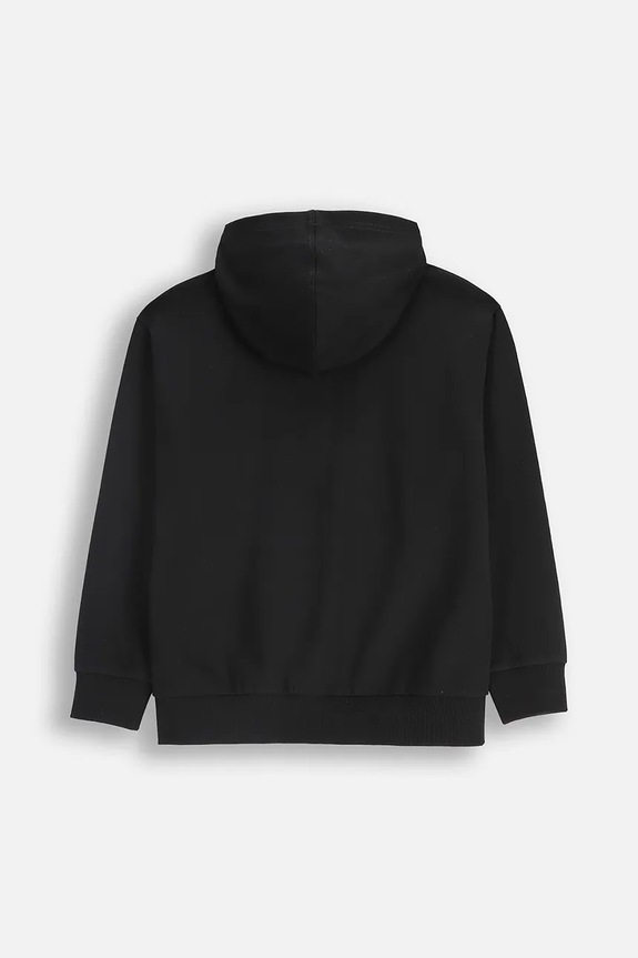Detská bavlnená mikina Coccodrillo ZC5132401VBA čierna AW25