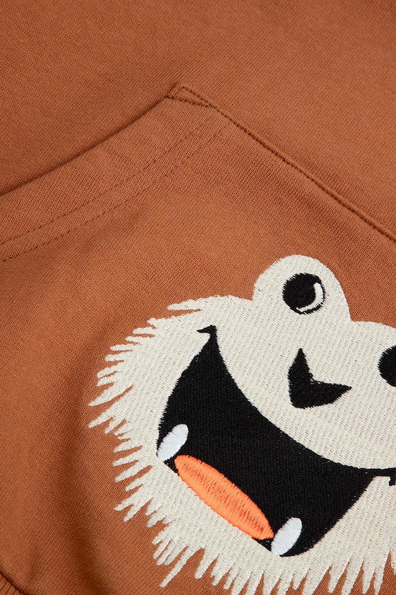 Coccodrillo bluza bawełniana dziecięca brązowy ZC5132301YBK