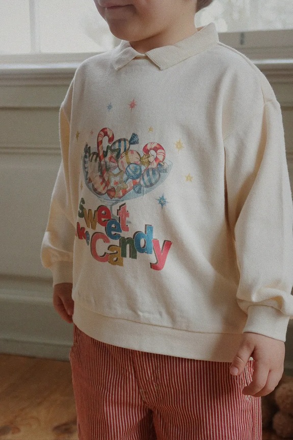 Detská bavlnená mikina Konges Sløjd SPOTTY LS POLO GOTS KS104433.9BYA