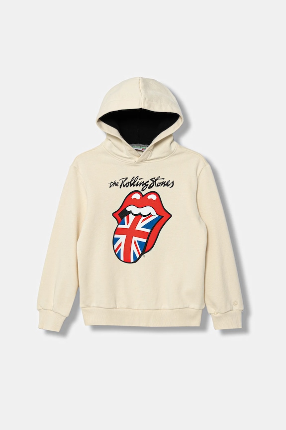 Παιδική βαμβακερή μπλούζα United Colors of Benetton στάμπα μπεζ 3J73C205G.G.Seasonal