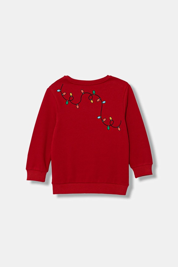 United Colors of Benetton bluza 3J73G10L3.P.Seasonal czerwony AW25
