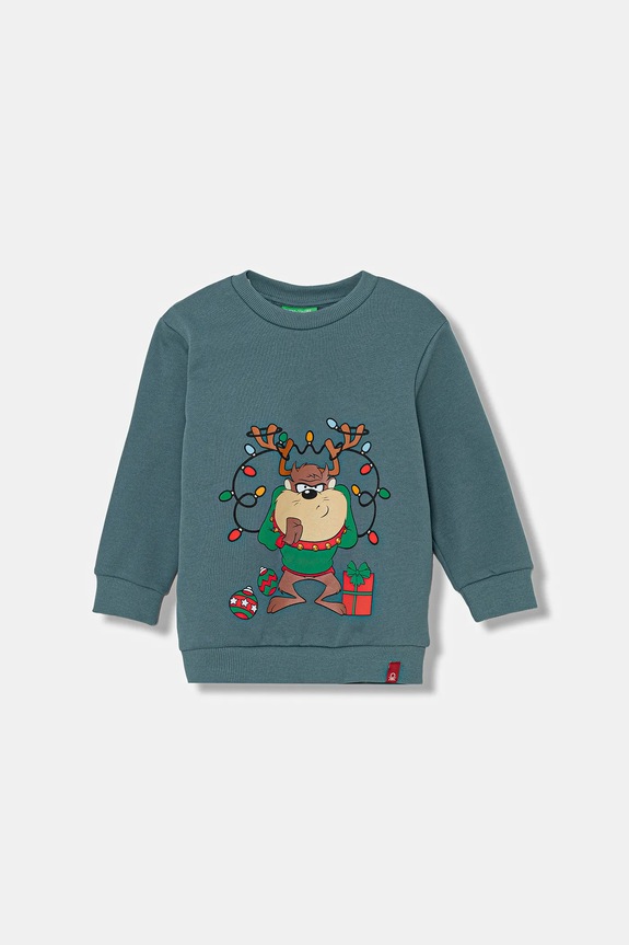 Mikina United Colors of Benetton bez kapucne sivá 3J73G10L3.P.Seasonal