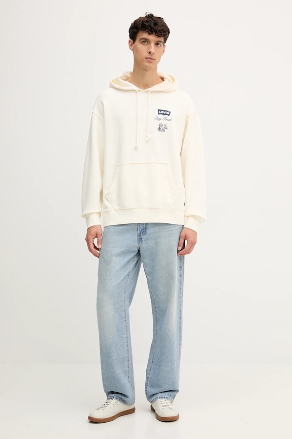 Levi's hanorac de bumbac A2639 bej AW25