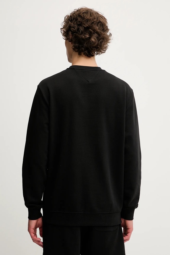 Abbigliamento Tommy Jeans felpa in cotone DM0DM21640 nero