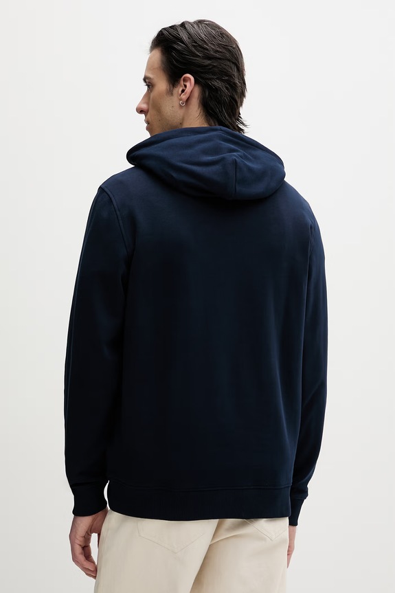 Îmbrăcăminte Tommy Jeans hanorac cu glugă bărbătesc din bumbac DM0DM21922 bleumarin