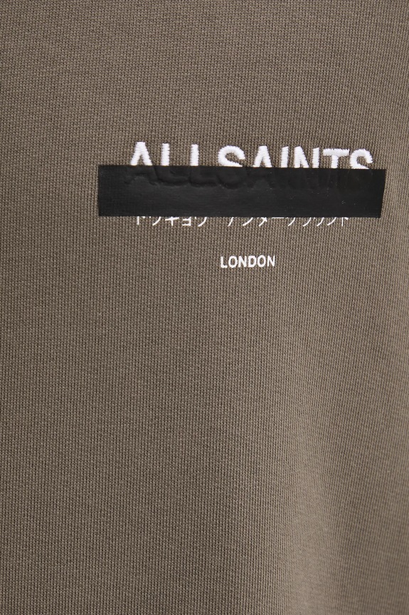 AllSaints hanorac de bumbac REDACT M001NC verde
