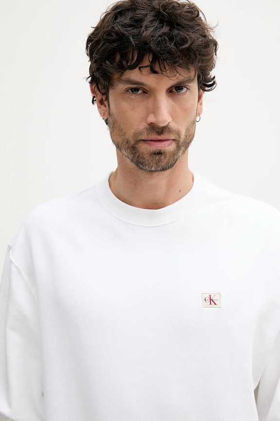 Oblečení Mikina Calvin Klein Jeans LV04RC273G bílá