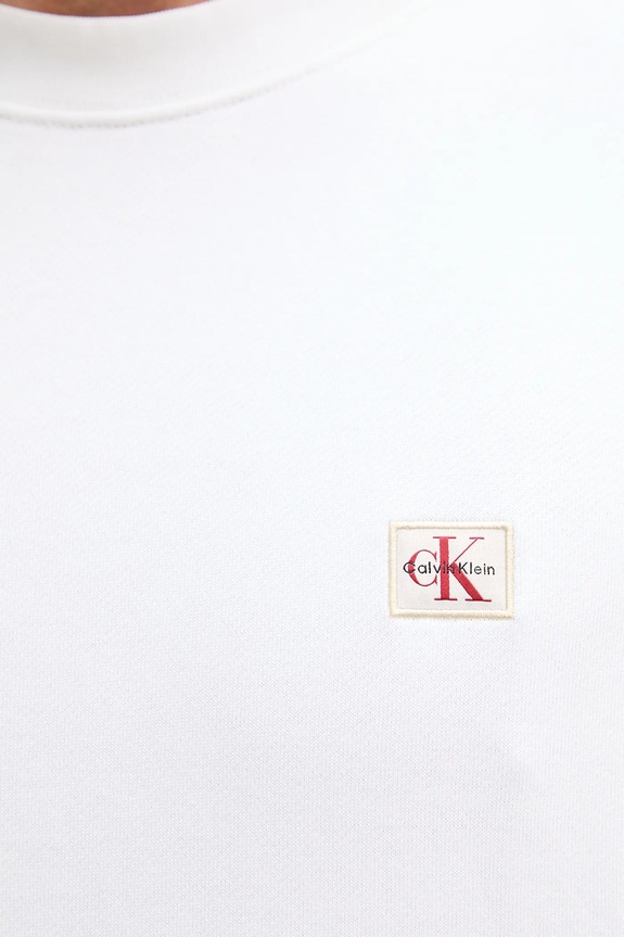 Mikina Calvin Klein Jeans bílá LV04RC273G