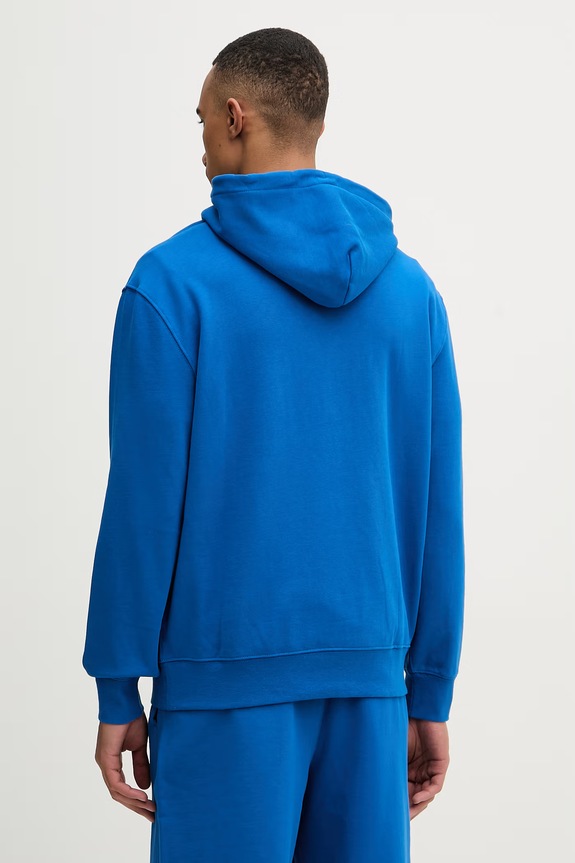 Îmbrăcăminte Calvin Klein Jeans hanorac cu glugă bărbătesc din bumbac LV04RC274G albastru