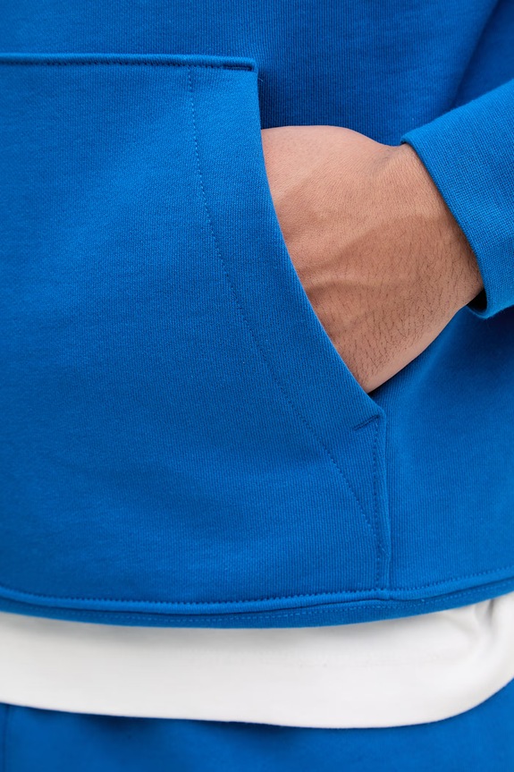 Calvin Klein Jeans hanorac cu glugă bărbătesc din bumbac LV04RC274G albastru