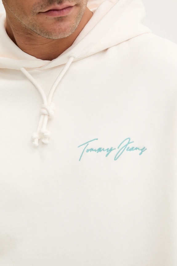 Tommy Jeans bluza bawełniana DM0DM21373 beżowy